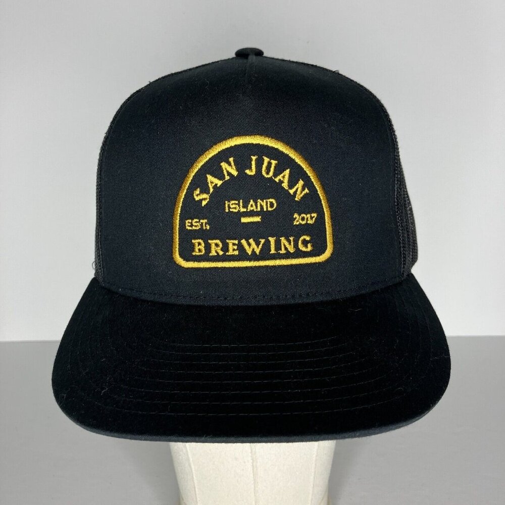 San Juan Island Washington Brewing Black Snapback Adjustable Hat